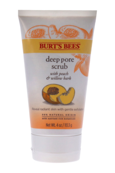 Peach & Willow Bark Deep Pore Scrub by Burt s Bees for Women - 4 oz Scrub