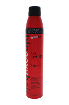 Big Sexy Hair Get Layered - Flash Dry Thickening Hair Spray by Sexy Hair for Unisex - 8 oz Hair Spray