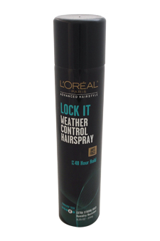 Advanced Hairstyle Lock It Weather Control Hairspray Extra Strong Hold by L Oreal Paris for Unisex - 8.25 oz Hair Spray