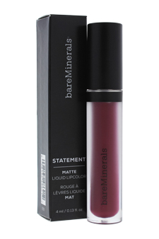 Statement Matte Liquid Lipcolor - Devious by bareMinerals for Women - 0.13 oz Lipstick