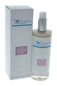 Rose & Chamomile Cleansing Milk - All Skin Types by The Organic Pharmacy for Unisex - 3.4 oz Cleansing Milk