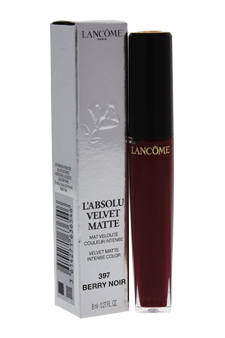 L Absolu Velvet Matte Lip Gloss - # 397 Berry Noir by Lancome for Women - 0.27 oz Lip Gloss