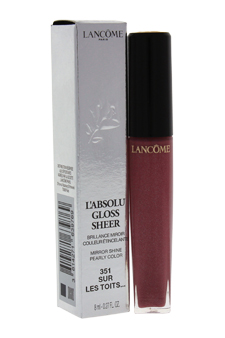 L Absolu Gloss Sheer Lip Gloss - # 351 Sur Les Toits by Lancome for Women - 0.27 oz Lip Gloss