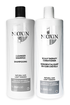 System 1 Cleanser & Scalp Therapy Conditioner Duo by Nioxin for Unisex - 33.8 oz Shampoo & Conditioner