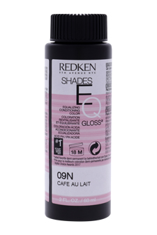 Shades EQ Color Gloss 09N - Caf Au Lait by Redken for Women - 2 oz Hair Color