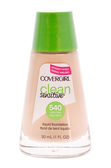 Clean Sensitive Liquid Foundation - # 540 Natural Beige by CoverGirl for Women - 1 oz Foundation