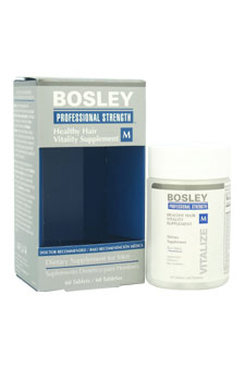 Healthy Hair Vitality Supplement by Bosley for Men - 60 Count Hair Supplement