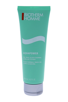 Homme Aquapower Oligo-Thermal Fresh Ultra Cleansing Gel by Biotherm for Men - 4.22 oz Cleanser