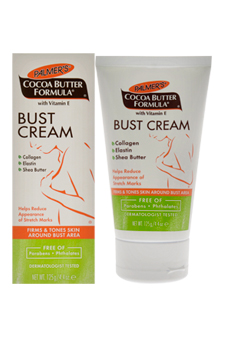 Cocoa Butter Formula Bust Cream With Vitamin E Collagen And Elastin by Palmers for Unisex - 4.4 oz Cream