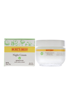 Sensitive Night Cream by Burt s Bees for Unisex - 1.8 oz Cream
