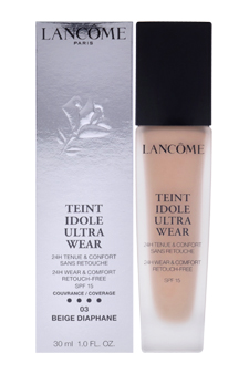Teint Idole Ultra 24 H Wear & Comfort Retouch Free Divine Perfection SPF 15 - # 03 Beige Diaphane by Lancome for Women - 1 oz Foundation