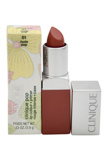 Clinique Pop Lip Colour + Primer - # 01 Nude Pop by Clinique for Women - 0.13 oz Lipstick