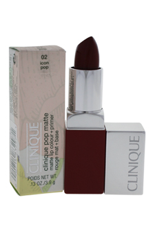 Clinique Pop Matte Lip Colour + Primer - # 02 Icon Pop by Clinique for Women - 0.13 oz Lip Stick