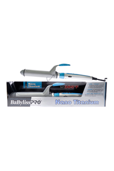 Nano Titanium And Ceramic Curling Iron - Model # BNT125SC - Grey/Blue by BaBylissPRO for Unisex - 1.25 Inch Curling Iron