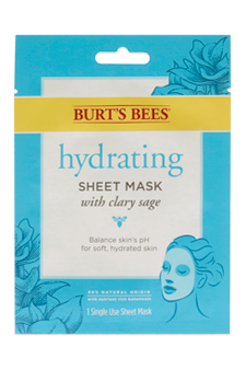 Hydrating Sheet Mask with Clary Sage by Burt s Bees for Women - 0.33 oz Mask