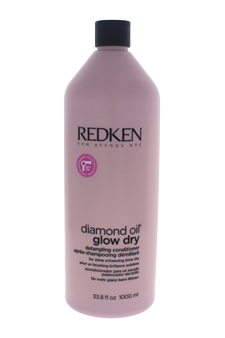 Diamond Oil Glow Dry Detangling Conditioner by Redken for Unisex - 33.8 oz Conditioner