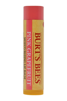 Pink Grapefruit Moisturizing Lip Balm by Burt s Bees for Unisex - 0.15 oz Lip Balm