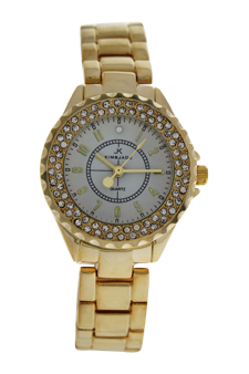 2033L-GW Gold Stainless Steel Bracelet Watch by Kim & Jade for Women - 1 Pc Watch