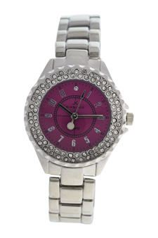 2033L-SP Silver Stainless Steel Bracelet Watch by Kim & Jade for Women - 1 Pc Watch