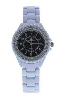 2033L-WB White Stainless Steel Bracelet Watch by Kim & Jade for Women - 1 Pc Watch