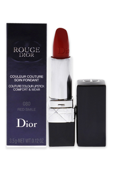 Rouge Dior Couture Colour Comfort & Wear Lipstick - # 080 Red Smile by Christian Dior for Women - 0.12 oz Lipstick