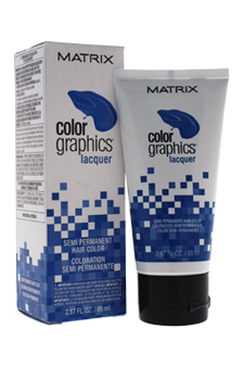 Color Graphics Lacquer Semi Permanent Hair Color - Blue by Matrix for Unisex - 2.87 oz Hair Color
