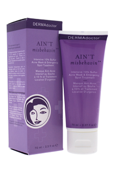 Ain t Misbehavin Intensive 10% Sulfur Acne Mask by DERMAdoctor for Women - 2.3 oz Treatment