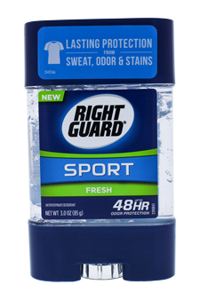 Sport 3-D Odor Defense Antiperspirant & Deodorant Clear Gel Fresh by Right Guard for Unisex - 3 oz Deodorant Stick