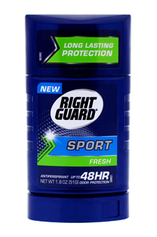 Sport Fresh Invisible Solid Antiperspirant & Deodorant by Right Guard for Unisex - 1.8 oz Deodorant Stick