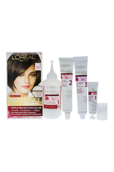 Excellence Creme Pro - Keratine # 5 Medium Brown - Natural by L Oreal Paris for Unisex - 1 Application Hair Color