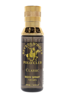 Polo Club Classic Body Spray by Beverly Hills for Men - 6 oz Body Spray