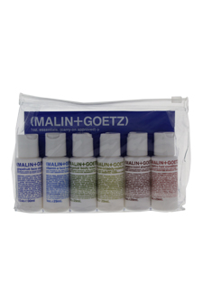 Essential Starter Kit by Malin + Goetz for Unisex - 6 x 1 oz Grapefruit Face Cleanser, Vitamin E Face Moisturizer, Bergamot Body Wash, Vitamin B5 Body Moisturizer, Peppermint Shampoo, Cilantro Conditioner