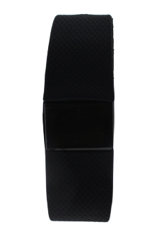 EK-H1 Health Sports Black Silicone Bracelet by Eclock for Unisex - 1 Pc Bracelet
