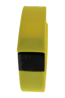 EK-H3 Health Sports Yellow Silicone Bracelet by Eclock for Unisex - 1 Pc Bracelet