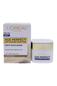 Age Perfect Anti-Sagging Anti-Age Spot Hydrating Moisturizer by L Oreal Paris for Unisex - 2.5 oz Night Cream