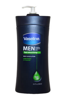 Men Fast Absorbing Body & Face Lotion by Vaseline for Men - 20.3 oz Lotion