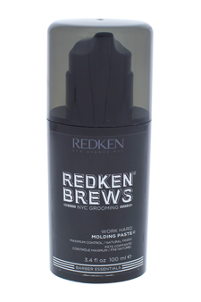Brews Work Hard Molding Paste by Redken for Unisex - 3.4 oz Paste