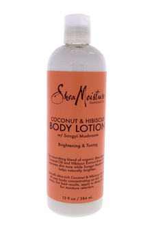 Coconut & Hibiscus Body Lotion Brightening & Toning by Shea Moisture for Unisex - 13 oz Body Lotion