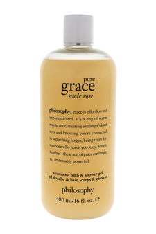 Pure Grace Nude Rose Shampoo Bath & Shower Gel by Philosophy for Women - 16 oz Gel