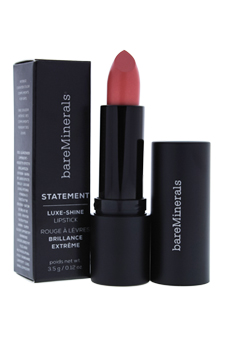Statement Luxe-Shine Lipstick - Tease by bareMinerals for Women - 0.12 oz Lipstick