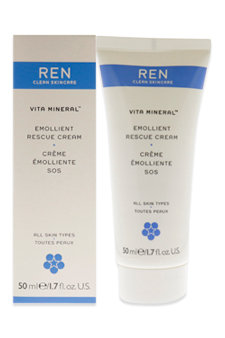 Vita Mineral Emollient Rescue Cream by REN for Unisex - 1.7 oz Cream