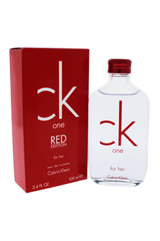 C.K. One Red Edition by Calvin Klein for Women - 3.4 oz EDT Spray