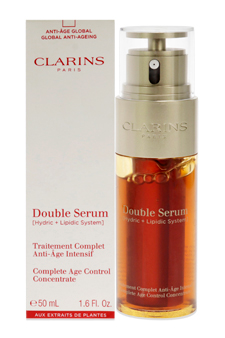 Double Serum Complete Age Control Concentrate by Clarins for Unisex - 1.6 oz Serum