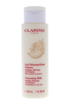 Anti-Pollution Cleansing Milk with Gentian by Clarins for Unisex - 7 oz Cleansing Milk