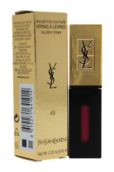 Rouge Pur Couture Vernis A Levres Glossy Stain - # 49 Fuchsia Filtre by Yves Saint Laurent for Women - 0.2 oz Lip Gloss