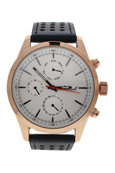 AG0308-04 Rose Gold/Black Leather Strap Watch by Antoneli for Men - 1 Pc Watch