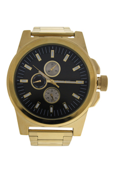 LVAG3733-13 Gold Stainless Steel Bracelet Watch by Louis Villiers for Men - 1 Pc Watch