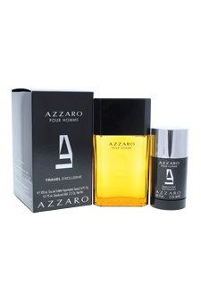 Azzaro Pour Homme by Loris Azzaro for Men - 2 Pc Gift Set 3.4oz EDT Spray 2.2oz Deodorant Stick