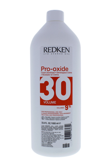 Pro-Oxide Cream Developer - 30 Volume 9% by Redken for Unisex - 33.8 oz Cream Developer