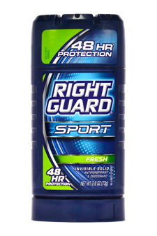 Sport 3-D Odor Defense Antiperspirant & Deodorant Invisible Solid Fresh by Right Guard for Unisex - 2.8 oz Deodorant Stick